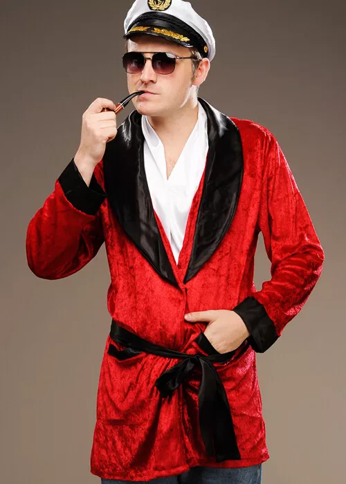 Hugh hefner hot sale red velvet robe