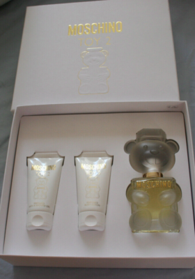 Moschino TOY 2 Eau De Parfum 3 Piece Gift Set Bath Gel Body Lotion