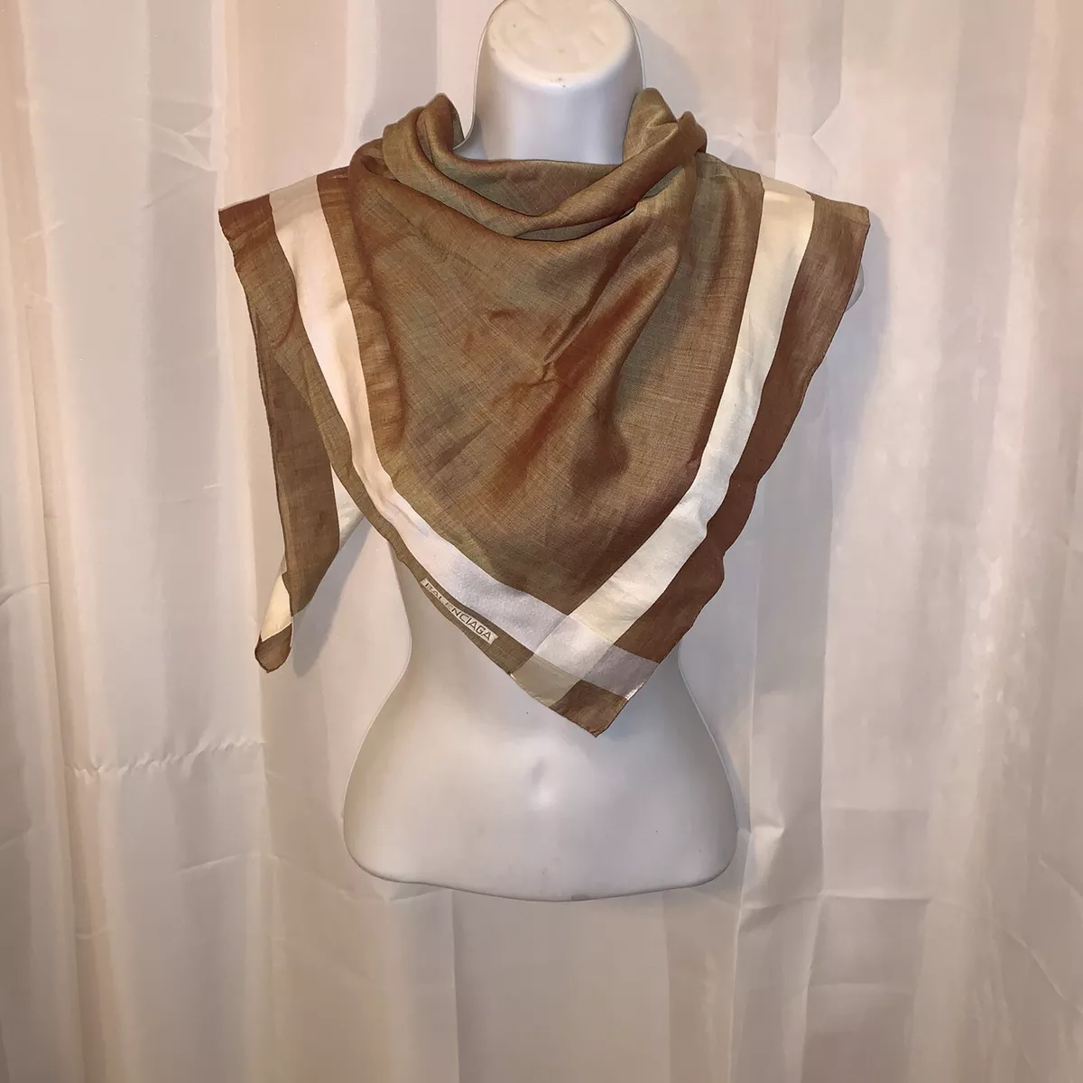 silk balenciaga scarf