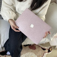 Pink Crocodile PU Leather Shell Case Cover For MacBook Air Pro 13inch 14 15 16