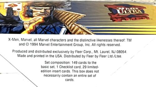 Fleer Ultra Marvel X-Men WalMart 1995 esclusivo confezione da 1 inserto raro - Foto 4 di 5