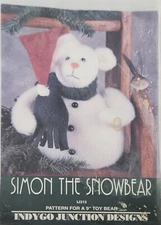 Pattern for a 9" toy bear Simon the Snowbear