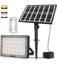 CLY LED Solar Lights Outdoor IP66 Waterproof, Bright Solar Dusk to Dawn