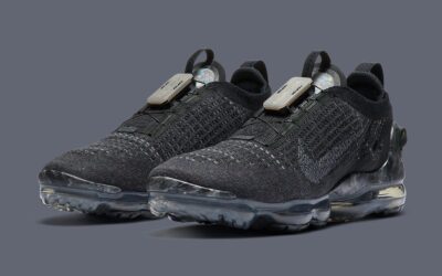 Nike Air Vapormax Flyknit 2020 GS Black Dark Grey CJ4069 002 Size