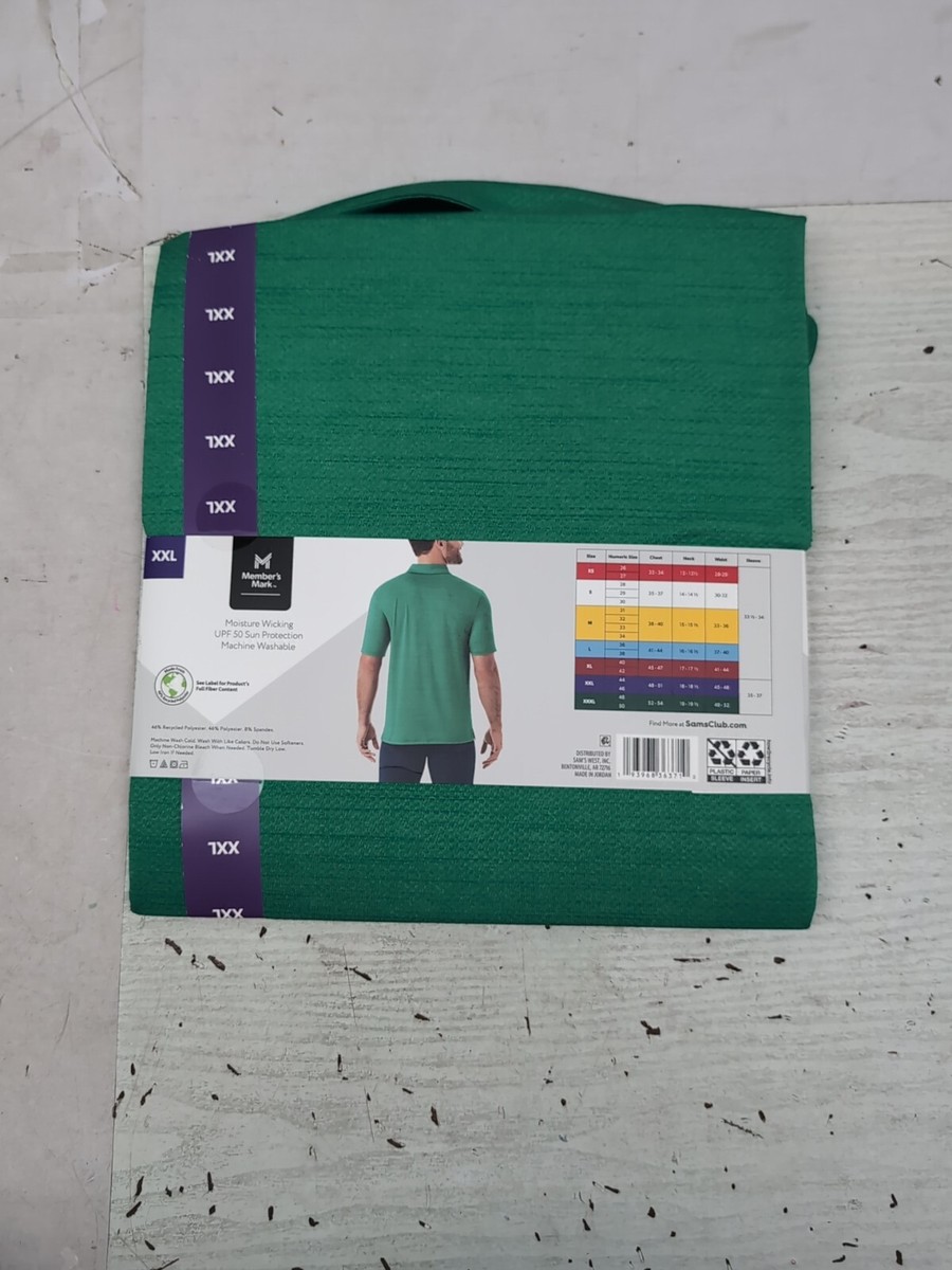 MM Men Short Sleeve Moisture Wicking UPF 50 Sun Protection Sz 2XL