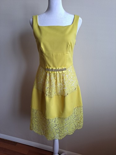 Robe jaune été italienne neuve VDP taille 42 - Photo 11/19