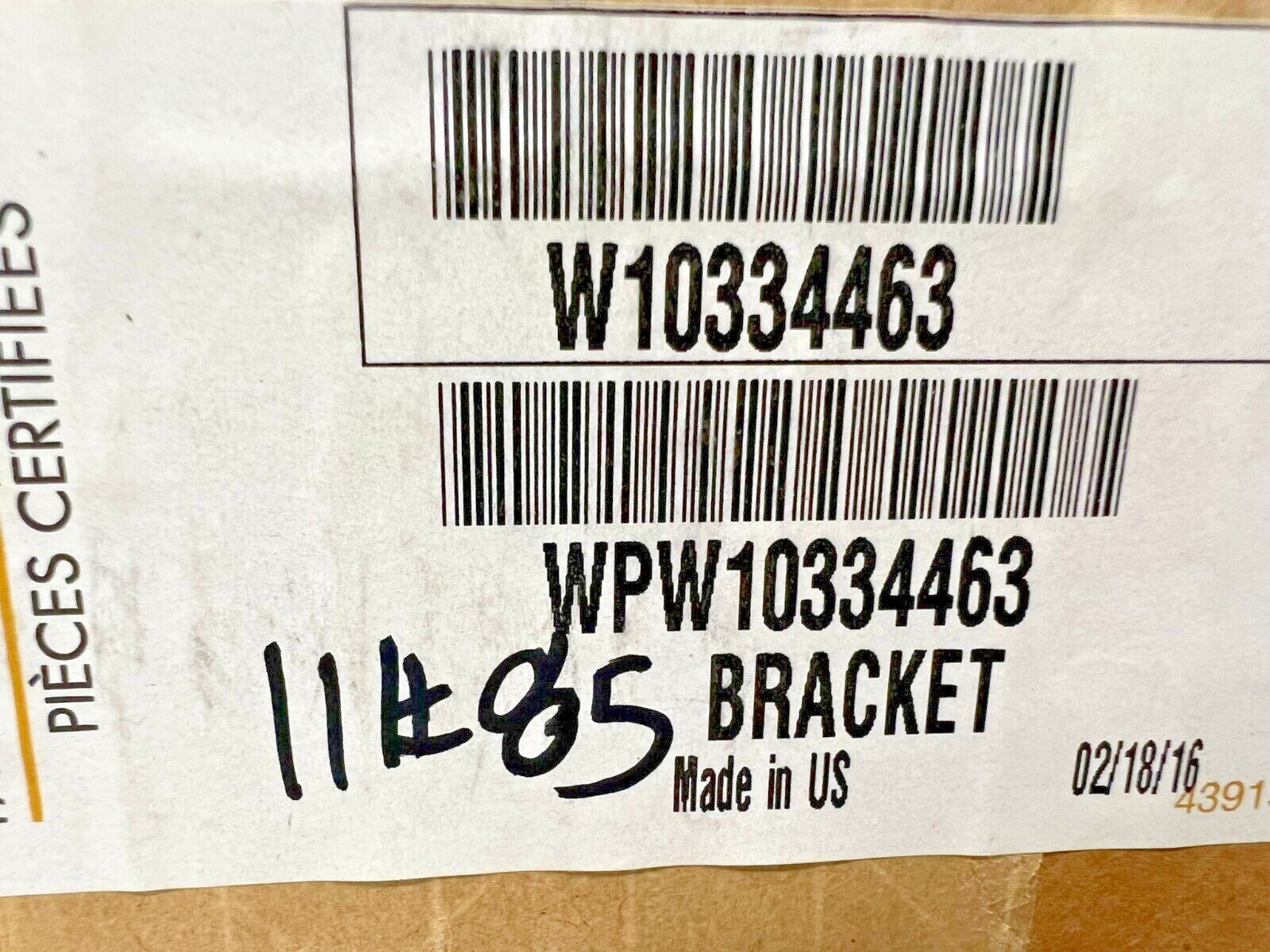 Genuine OEM Whirlpool Bracket WPW10334463 W10334463 | eBay 