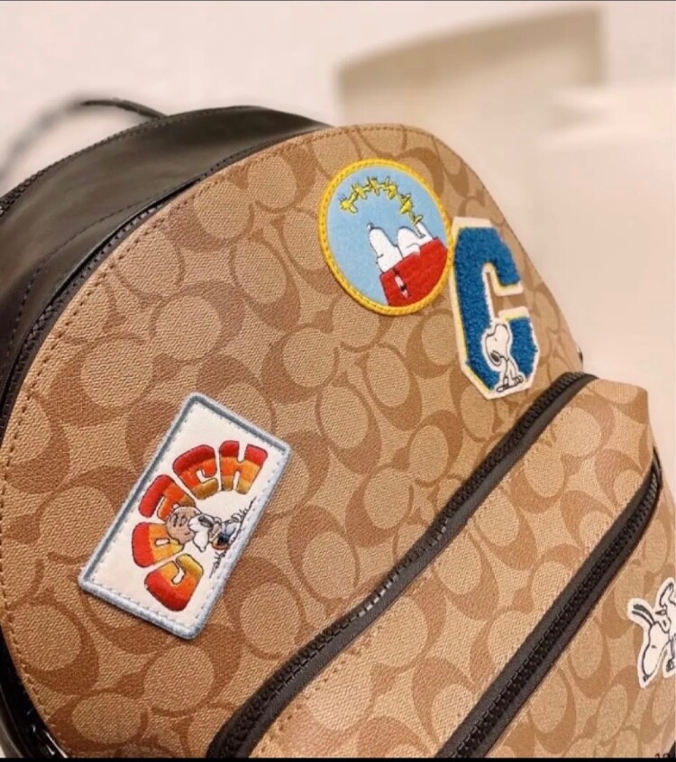 COACH x Snoopy Collaboration Backpack Backpack Varsity Patch COACH x Snoopy Collaboration Backpack Backpack Varsity Patch