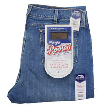 Wrangler Made in USA Jeans Texas Cotton Slim Straight Men's Size W38 L32 12oz