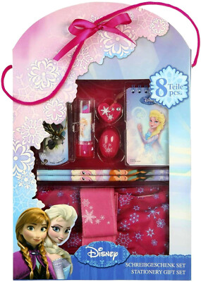 Frozen Eiskönigin Schreibset 8 Teile Set Stifte Federmappe Anspitzer Radierer