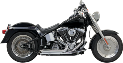 ハーレー　バッサーニTurn-Out Pro-Street ソフテイル クローム Bassani Pro Street Chrome Turn Out Exhaust System 1986-2017 Harley