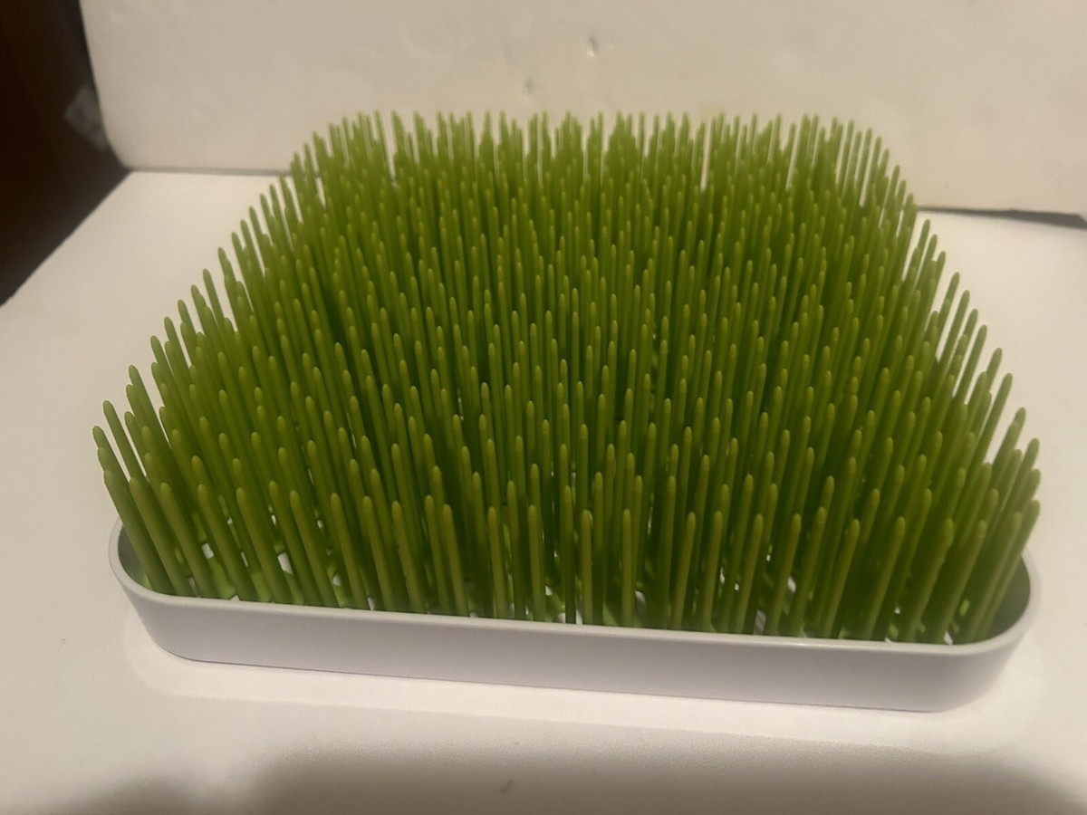 Boon Lawn Grass Bottle Drying Rack Green Baby Bottle Dryer EUC - Main Image