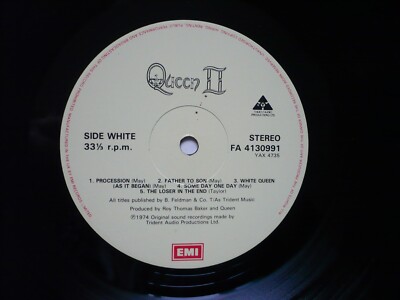 QUEEN★Same UK EMI オリジナル Queen Queen II Vinyl UK 1974 / 1984 Fame / EMI 10/9 Press LP