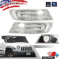 Turn Signal Light Set For 2005-2007 Jeep Liberty Front Left And Right Clear Pair