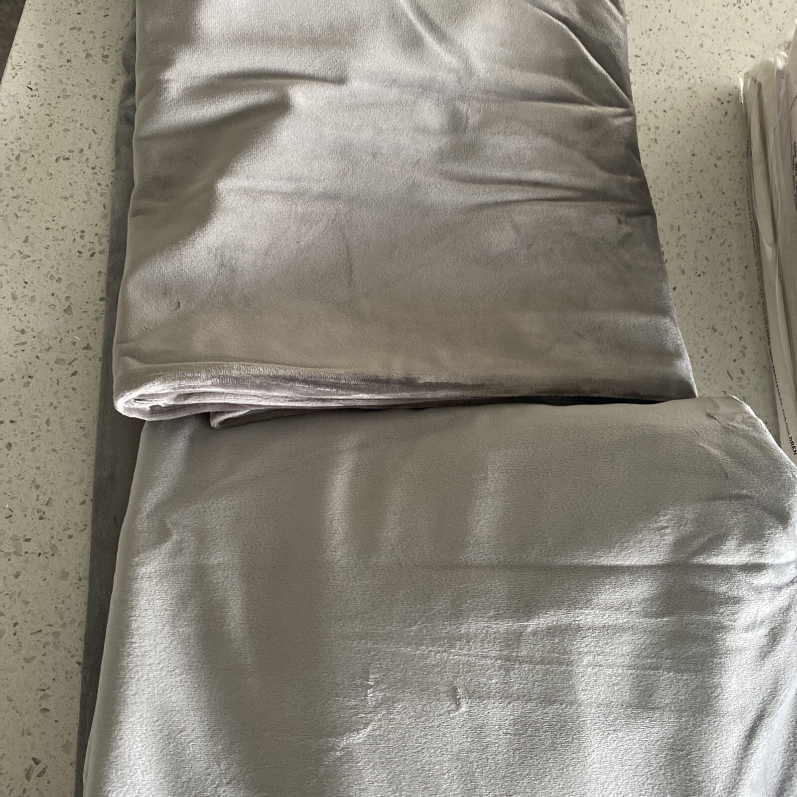 Matalan Velvet Silver Double Duvet Cover Only BNIB eBay