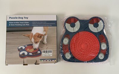 NEW Yvnicll Dog Puzzle Toy IQ Dog Bowl Slow Feeder Treat Interactive Toy