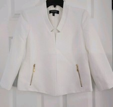 Women's Kasper Lined Jacket With Zipper Pockets. Size 2 Petite. Classy And...