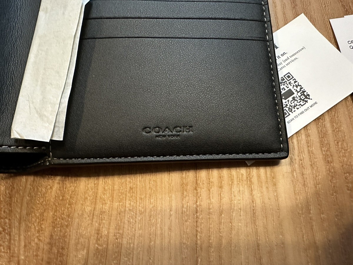 Coach 3 In 1 Monogram Wallet Men's CF134 QB/Black Coach 3 In 1 Monogram Wallet Men's CF134 QB/Black