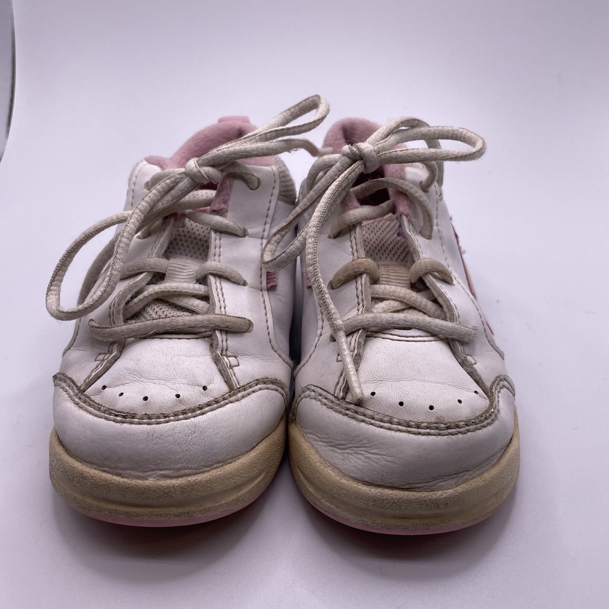 VTG Nike Toddler Little Pico III 327591-161 White Sneakers Size