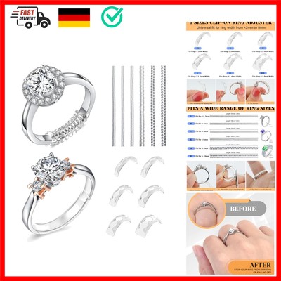Haiou Ringverkleinerer Unsichtbar Ring verkleinerung Ringgrößenversteller Rin...