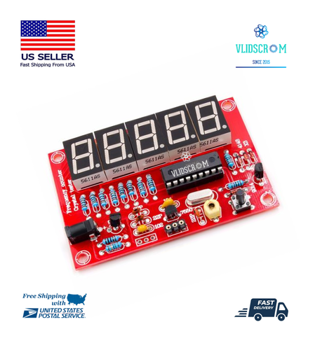 DIY 1Hz-50MHz Digital LED Crystal Oscillator Frequency Counter Meter Tester Kit - 第 1/10 張圖片