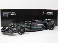 Minichamps Mercedes AMG W14 #63 George Russell Bahrain GP 2023 1/18