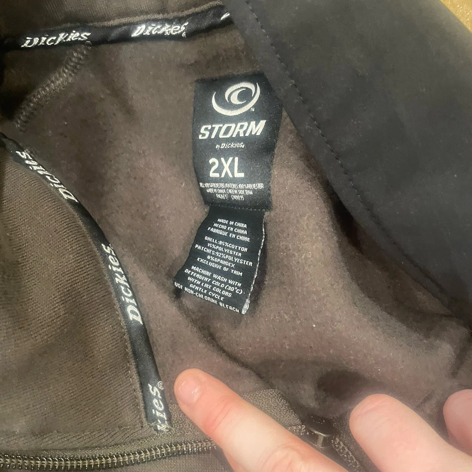 DICKIES STORM SOFTSHELL WEATHERPROOF LINED JACKET Men's Size 2XL NWT - Image 4 of 4