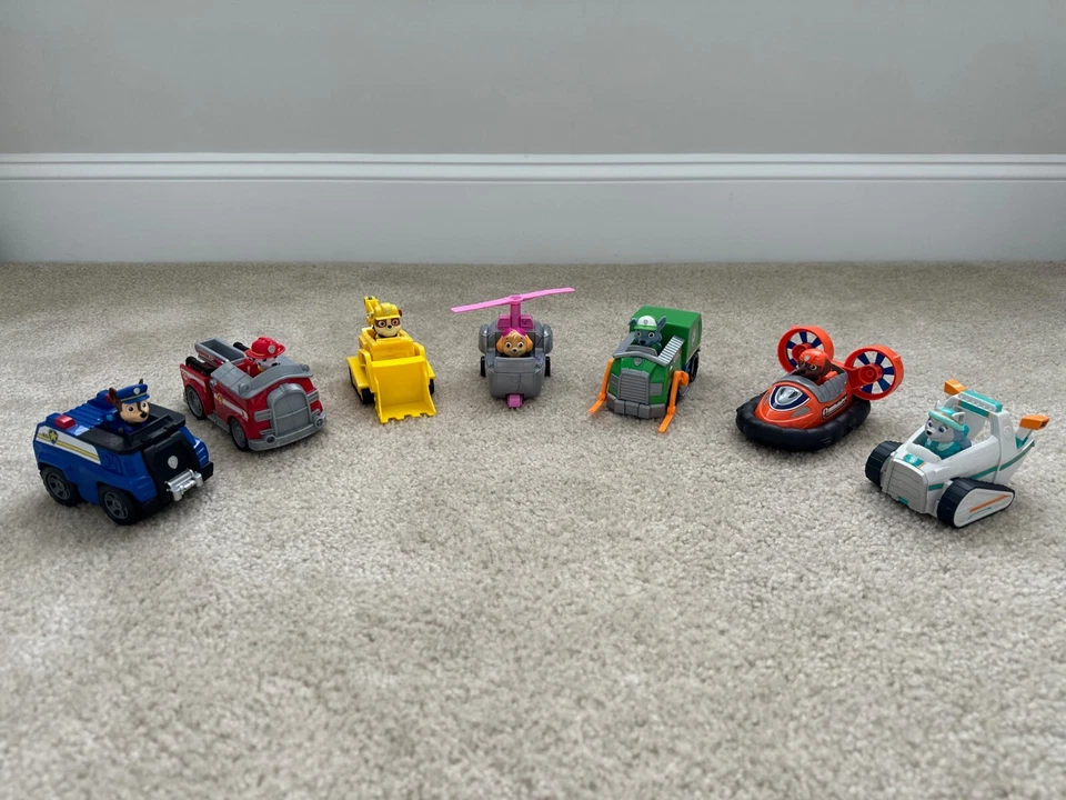 Juego Completo Vehículos Patrulla Canina (7 Mini Figuras y Vehículos) Foto 2 de 4