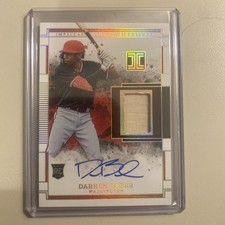 🔥 Darren Baker Rookie Number /10 On Card Autograph Impeccable Lumber SP MLB 🔥