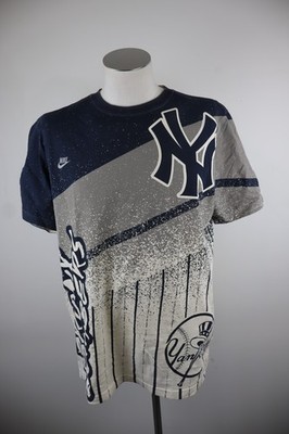 NIKE NY BRONX BOMBERS HERREN BASEBALL TRIKOT GR L MAN T-SHIRT BAUMWOLLE KURZARM