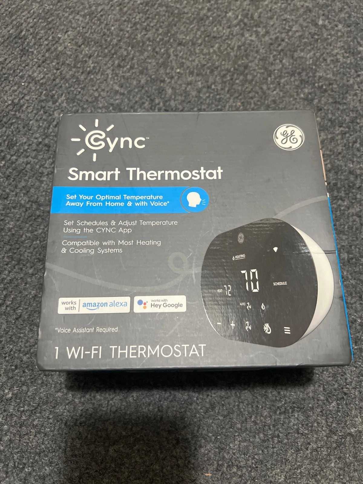 GE CYNC Smart Thermostat - White