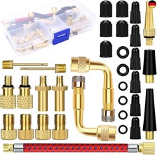 Fahrradventil Adapter Set, 21 St&uuml;ck Fahrrad Ventiladapter Ventil Adapter,