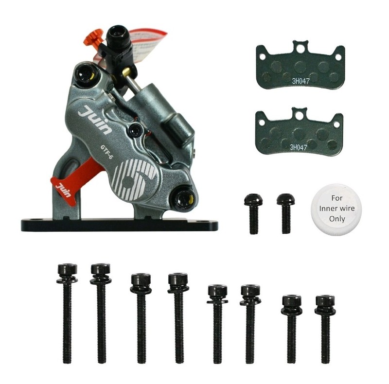 JUIN TECH GTF-6 6 Pistons FlatMount eBike CX Hydraulic Disc Brake Caliper 1 brak