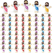 100 Pack Little Jesus Figures Loves You, Tiny Mini Jesus Figurines in Bulk