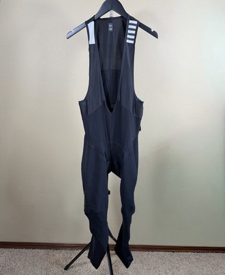 Rapha Pro Team Winter Cycling Bib Tights w/ Pad Black & White Bike