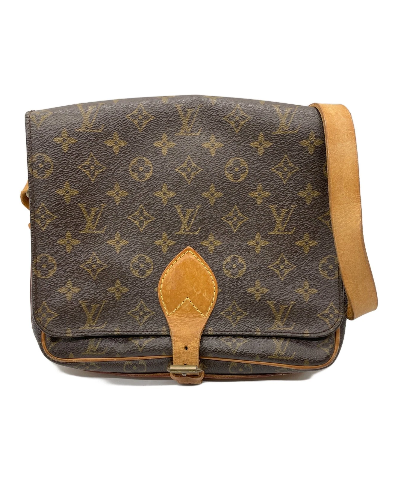 Vuitton — Louis Vuitton GM GM M51252 Leather Brown Shoulder Bag #TFB5583