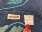 Set 4 Pier 1 Imports Blue Terquoise Coral Embroidered Cloth Linen Napkins Ocean — photo 2