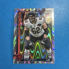 2025 Topps  Chrome Joe Thuney #50 Chicago Bears Wave Refractor NFL Card