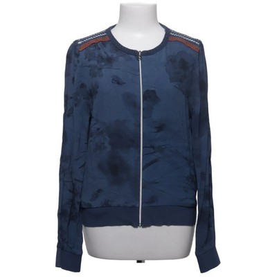 Adolfo Dominguez, Bomberjacke, Damen, Größe: 38, Blau/Schwarz, Blumen #F86