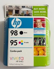 HP 98 BLACK 95 TRI-COLOR COMBO INK CARTRIDGE EXP. BRAND NEW SEALED IN BOX