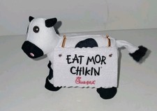 Chick-Fil-A 4" Plush Cow - Eat Mor Chiken - Mint Condition