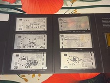Deutsche Silbernoten Staatsjubil&auml;um 1g Gold Schein und 21g Silber Scheine