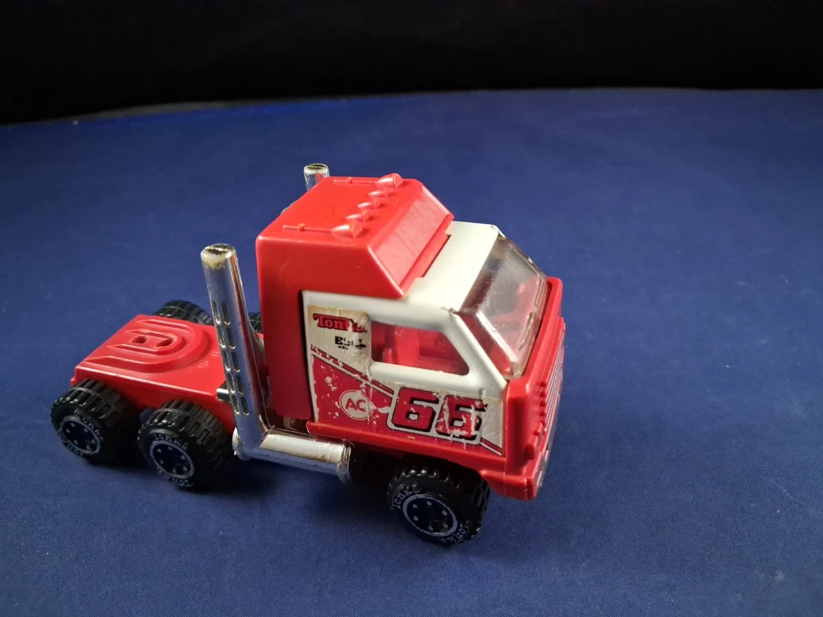 Tonka Red Vintage Manufacture Diecast Tractor Trailers/Semis for