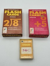 3 Sets Vintage Milton Bradley  Whitman Math Flash Cards