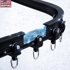 Tenda da Soffitto Sistema Binario Regolabile Divisorio Camera Asta Facile Installazione Nuovo