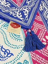 John Robshaw  Target Organic 60 x 60  Medallion Tablecloth New