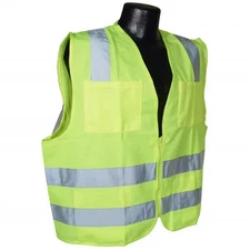 Radians SV8GS3X Class 2 Solid Safety Vests, Green, 3 Extra Large