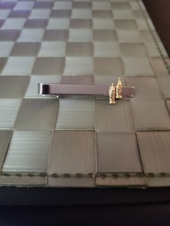 Fermacravatta Coca Cola tono argento e oro