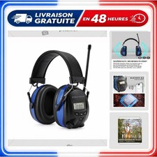 Casque antibruit Bluetooth FM/AM rechargeable SNR 30 dB PROTEAR