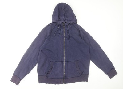 Gap Herren Hoodie blau Full Zip L Baumwollmischung Fleece